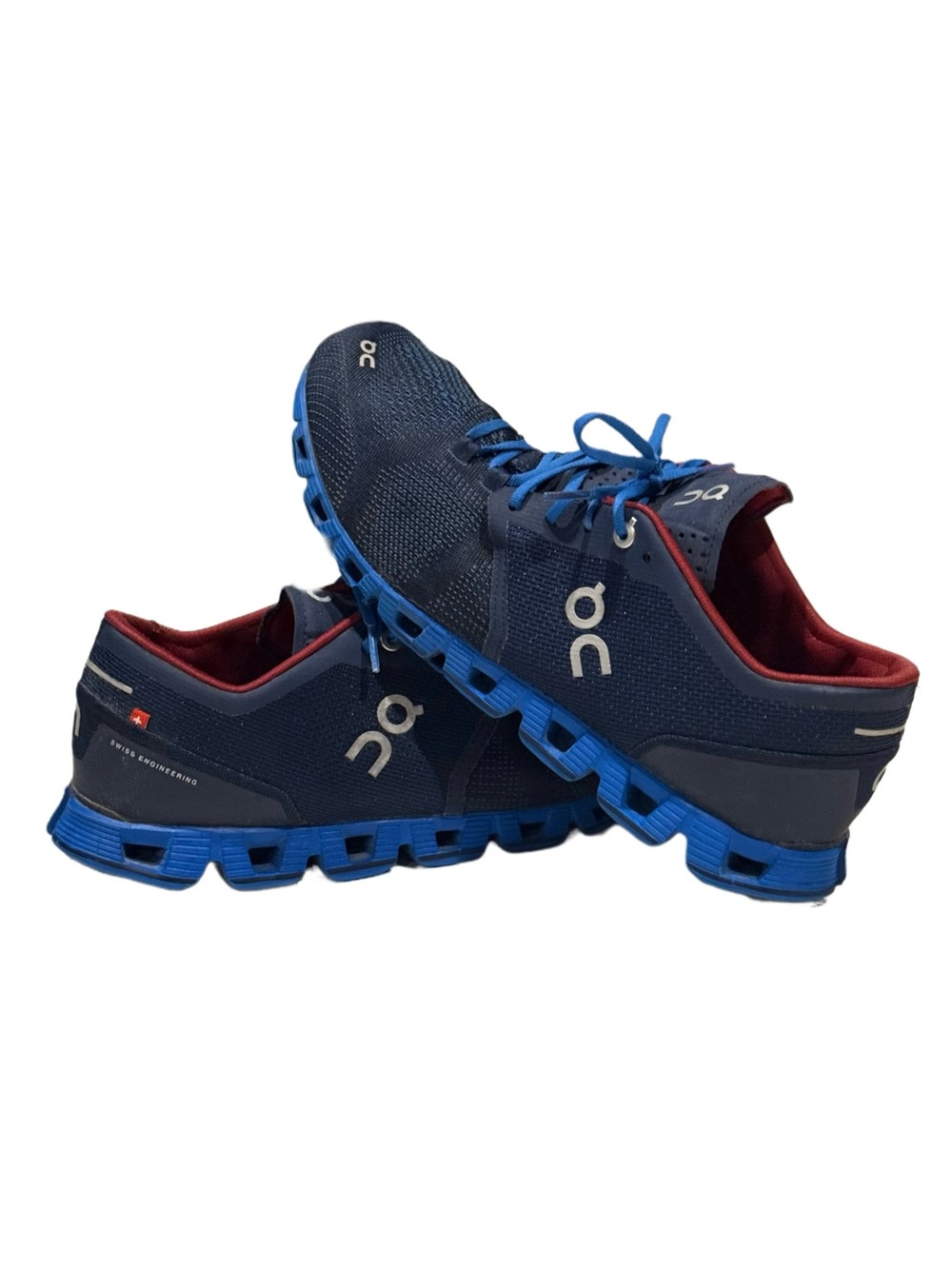 On Cloud Blue X Men's Size 9.5 Low Top Activewear Running Shoe Lace-Up